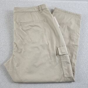 NEW Coldwater Creek Natural Fit Slim Leg Zippered Crop Pants Wmn's 16